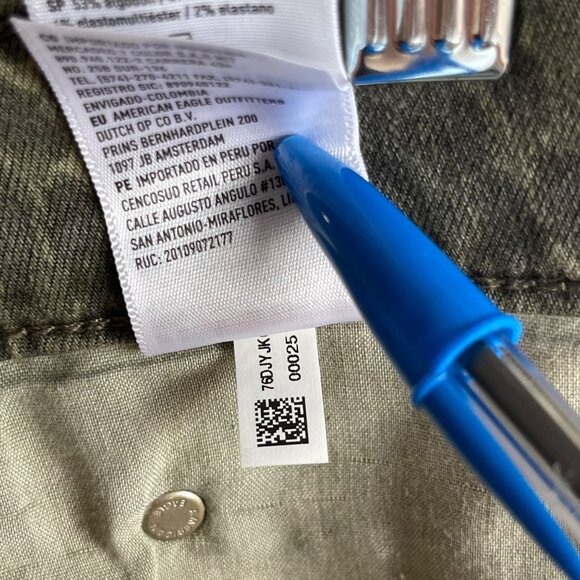 American Eagle NEW Hi-Rise Mini Skirt Ne(x)t Level Size 4 Stretch Green Leopard - Picture 8 of 8